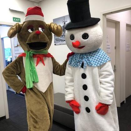 Christmas Mascots for hire in Adelaide - Essential Talent